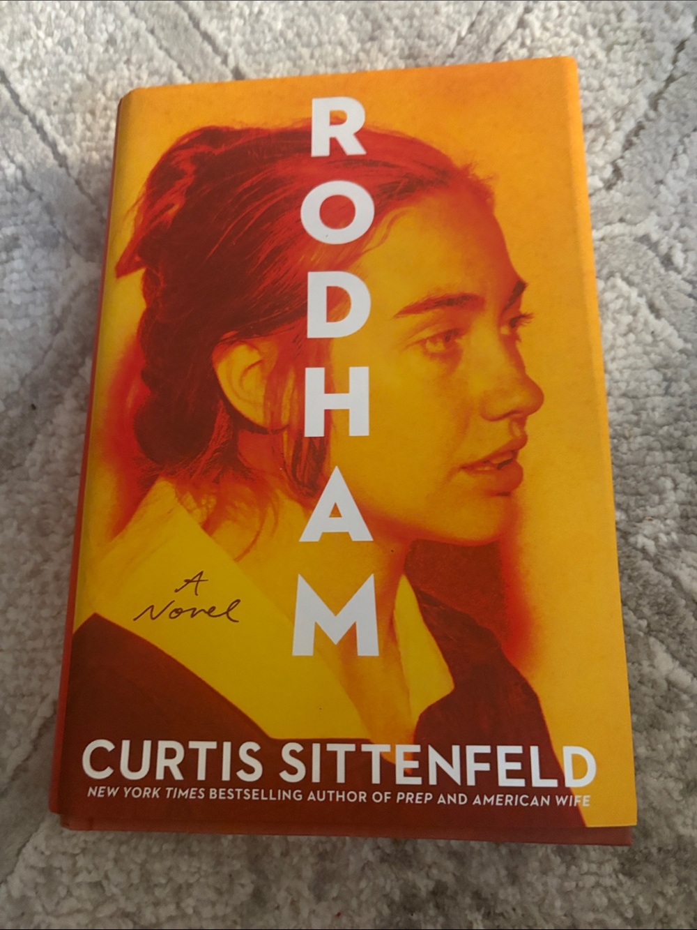 Rodham by Curtis Sittenfeld - Yellow/Orange Cover